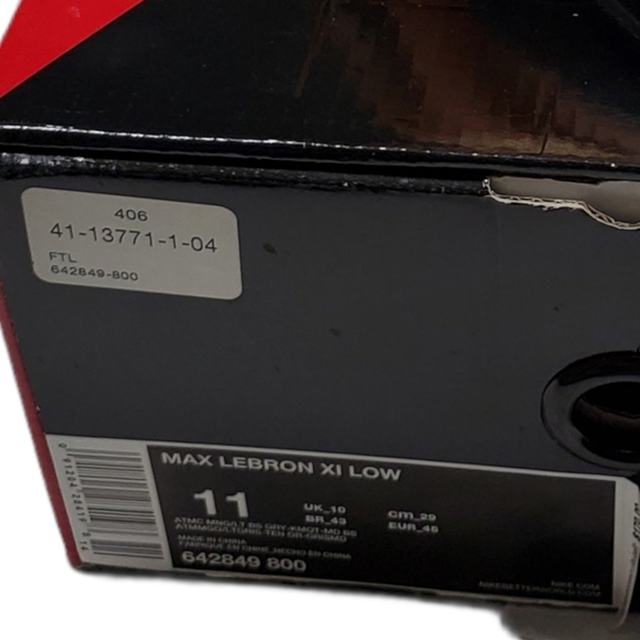 NIKE AIR MAX LEBRON XI 11 LOW ATOMIC ORANGE BASE - Picture 13 of 13